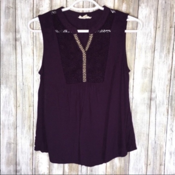 Anthropologie Tops - E(Hanger)M Purple Tank